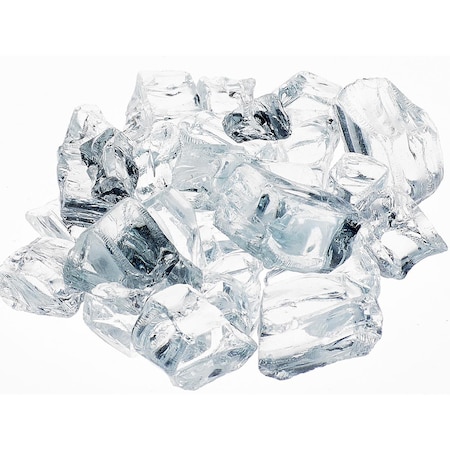 Terasu Garden Supplies 0.5 in. Krystallo Crushed Reflective Fire Glass TE2844289